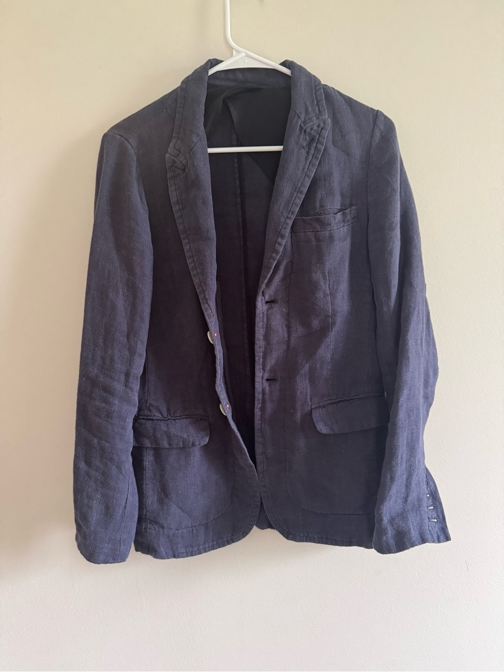 Alex Mill Linen Navy Blazer Size XS - Picture 2 of 5